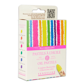 Sennelier oliepastel (6 st.) fluorescent