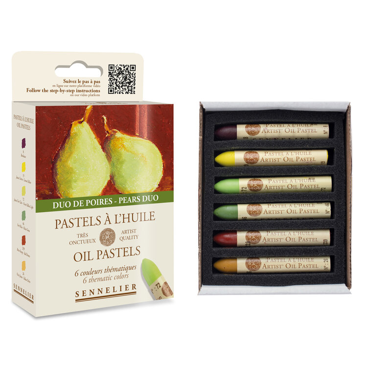 Sennelier oliepastel (6 st.) pears duo