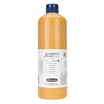 Schmincke 661 yellow ochre - akademie acrylverf 1 liter