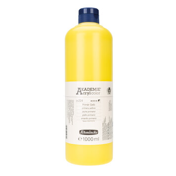 Schmincke 224 primary yellow - akademie acrylverf 1 liter