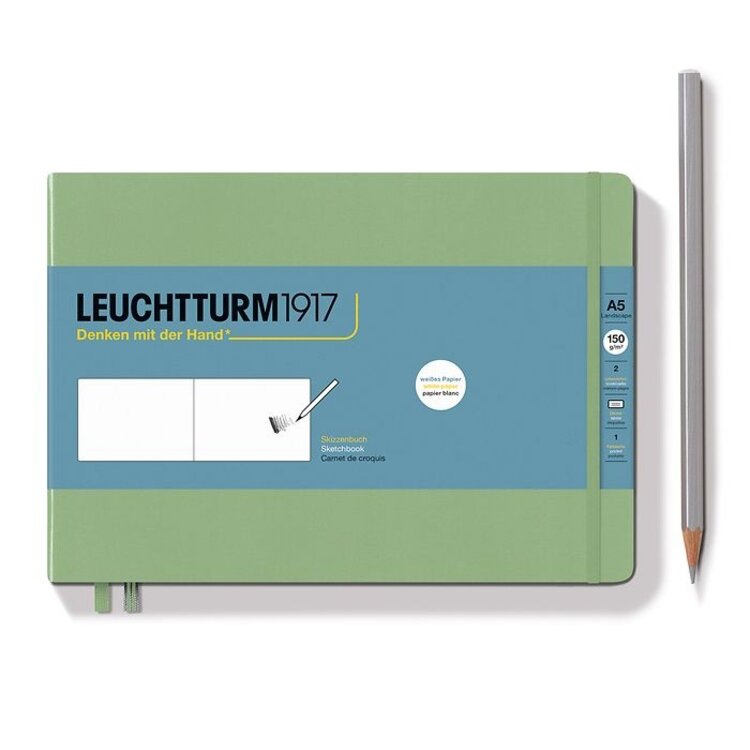Leuchtturm1917 schetsboek A5 landscape (horizontaal)