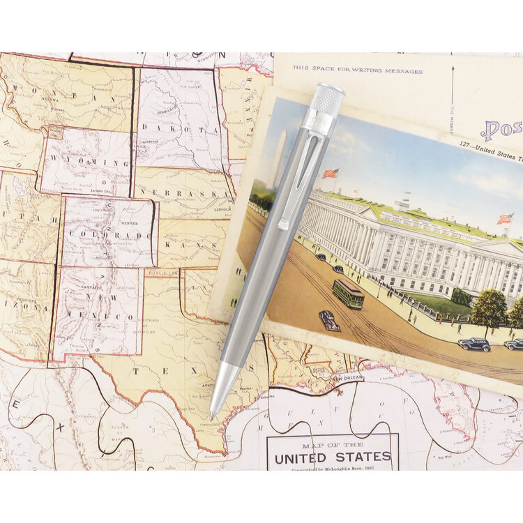 Retro 51 rollerball / balpen - tornado stainless