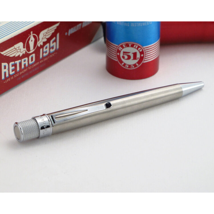 Retro 51 rollerball / balpen - tornado stainless