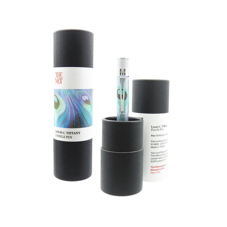 Retro 51 rollerball / balpen - tornado Metropolitan The Met - favrile peacock