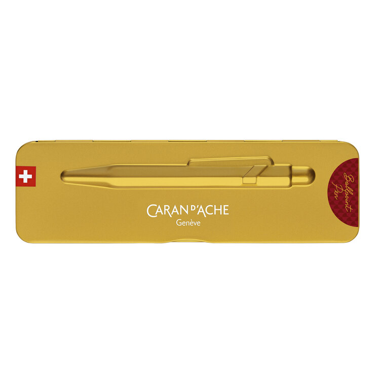 Caran d'Ache (schrijfwaren) balpen (849) Limited Edition in blik dragon burgundy