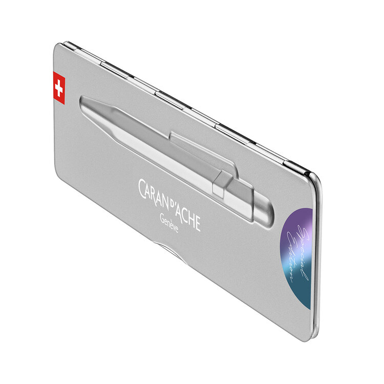 Caran d'Ache (schrijfwaren) balpen (849) Limited Edition in blik Purple Ocean