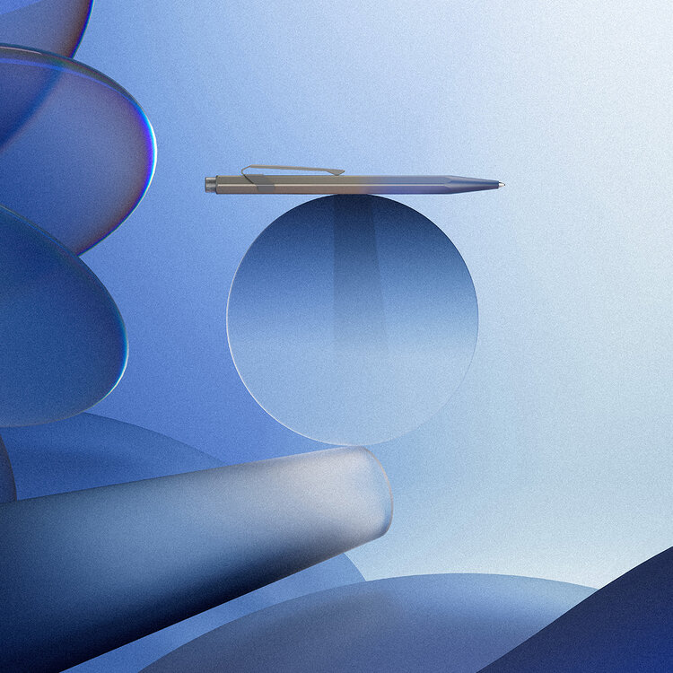 Caran d'Ache (schrijfwaren) balpen (849) Limited Edition in blik stormy blue