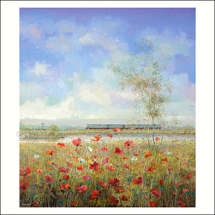 Art Revisited kunstkaart Rein Pol - papavers en diesel