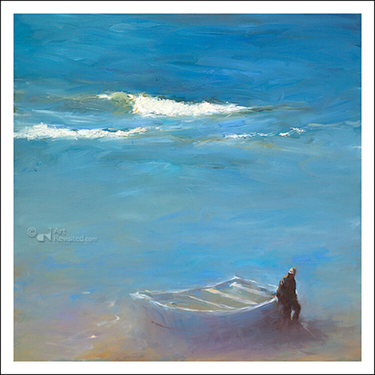 Art Revisited kunstkaart Dinie Boogaart - veerman