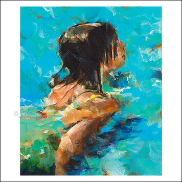 Art Revisited kunstkaart Dorus Brekelmans - in het water