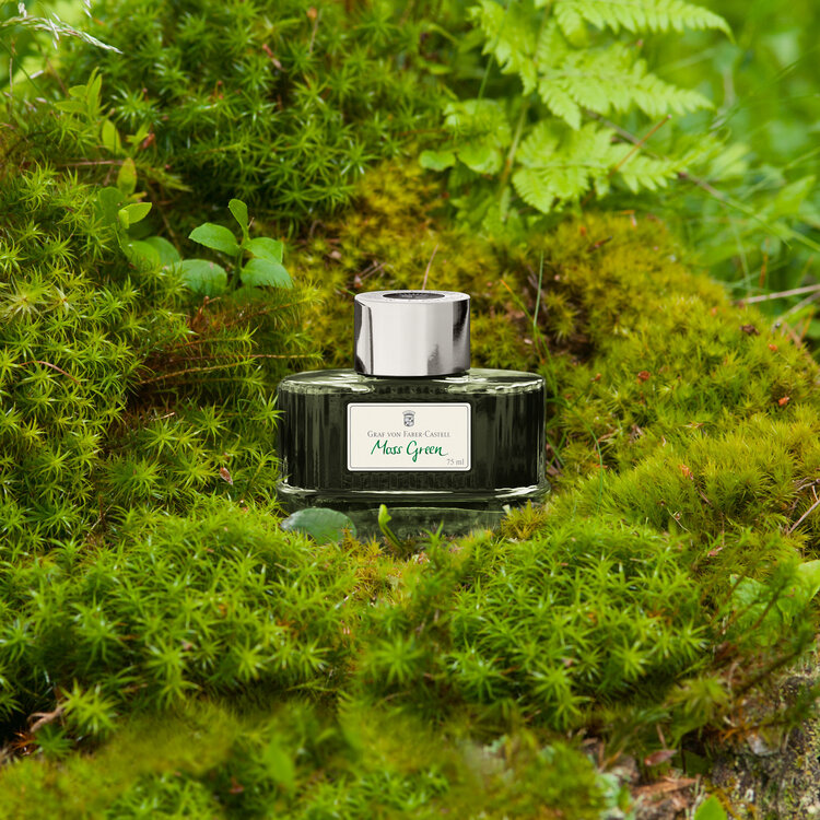 Graf von Faber-Castell vulpen inkt fles 75ml - mosgroen