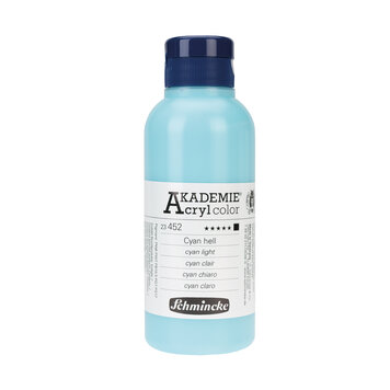 Schmincke 452 cyan light 250ml - Akademie acryl