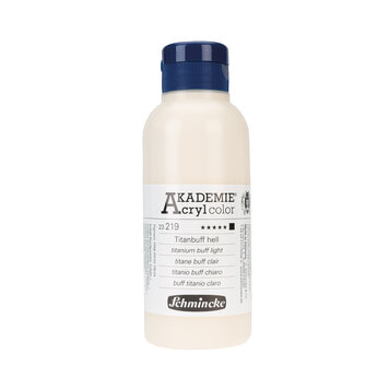 Schmincke 219 titanium buff light 250ml - Akademie acryl