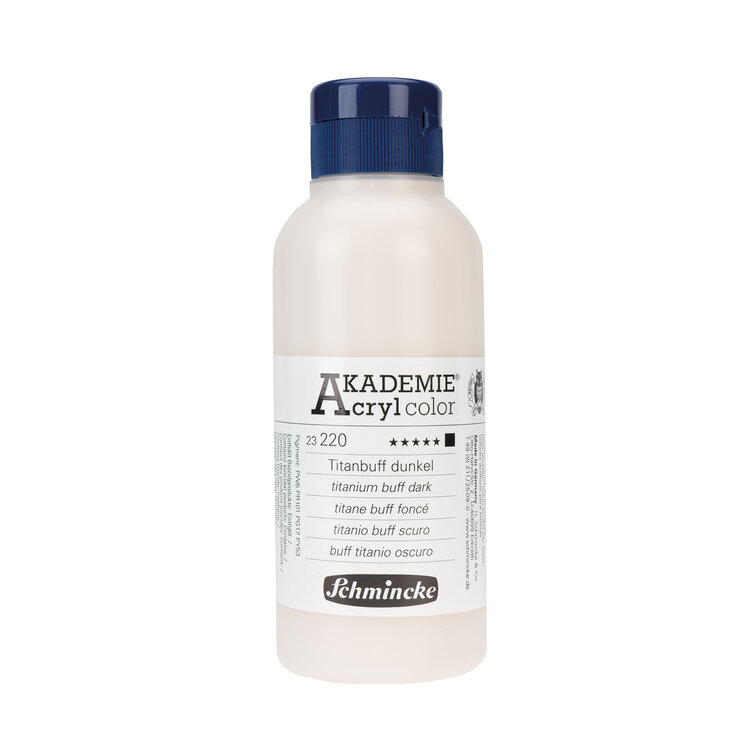 Schmincke 220 titanium buff dark limited edition - Akademie Acryl color 250ml