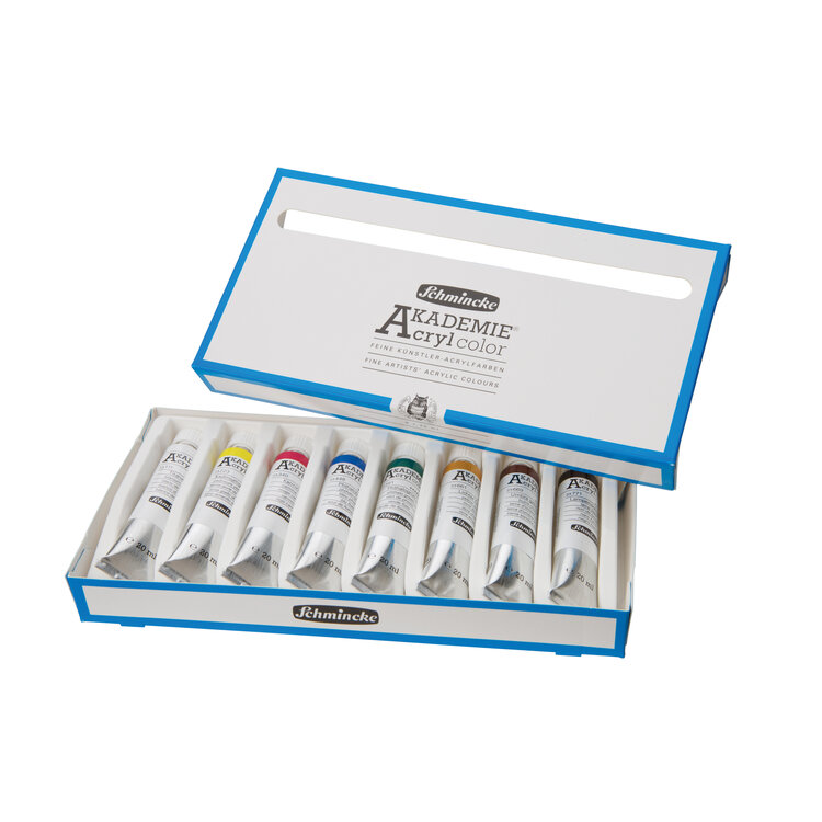 Schmincke Akademie acrylverf set 8x 20ml