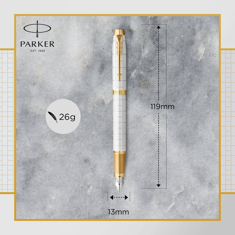 Parker IM vulpen (F) premium pearl