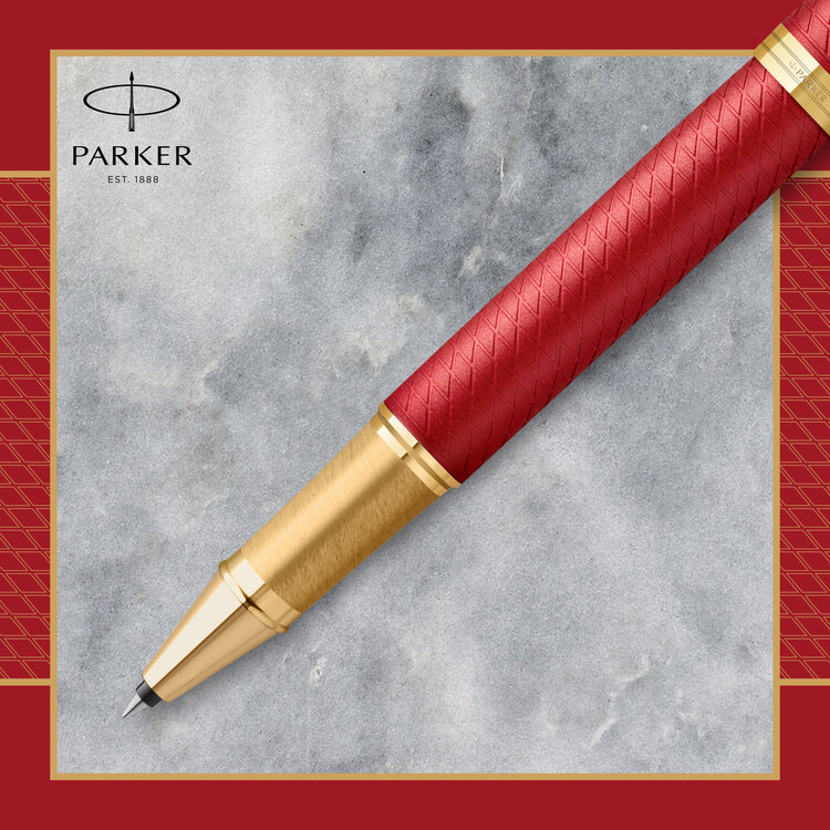 Parker IM rollerball pen premium rood