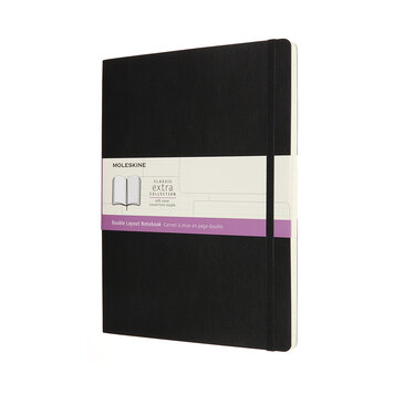 Moleskine notitieboek softcover double layout
