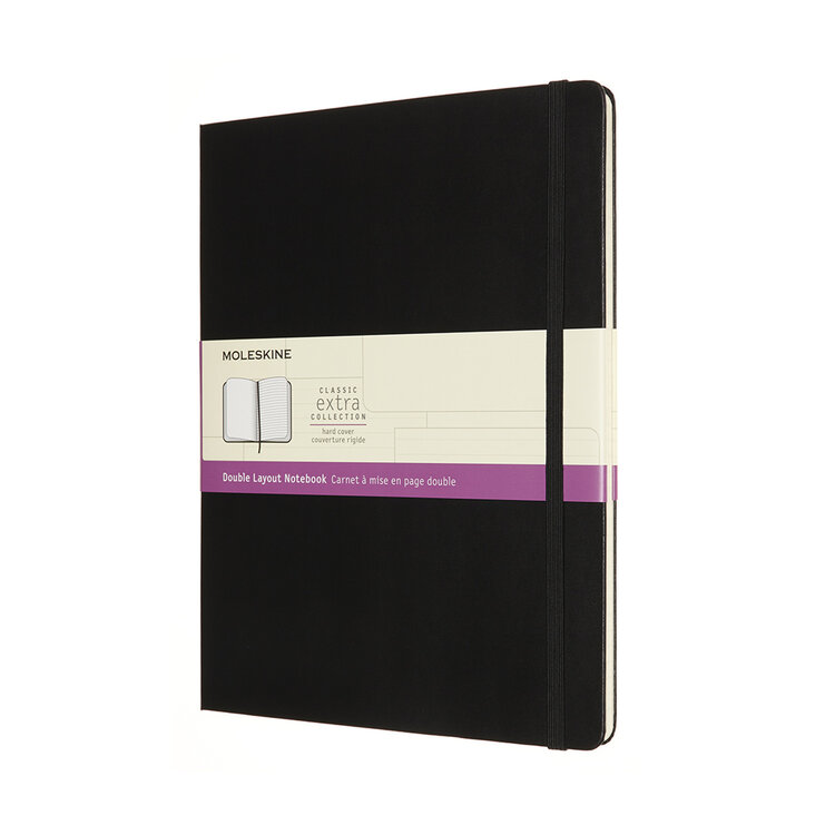 Moleskine Classic Extra collection notebook- hardcover 19x25 cm zwart