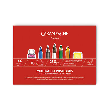 Caran d'Ache Mixed Media postcards (HP)