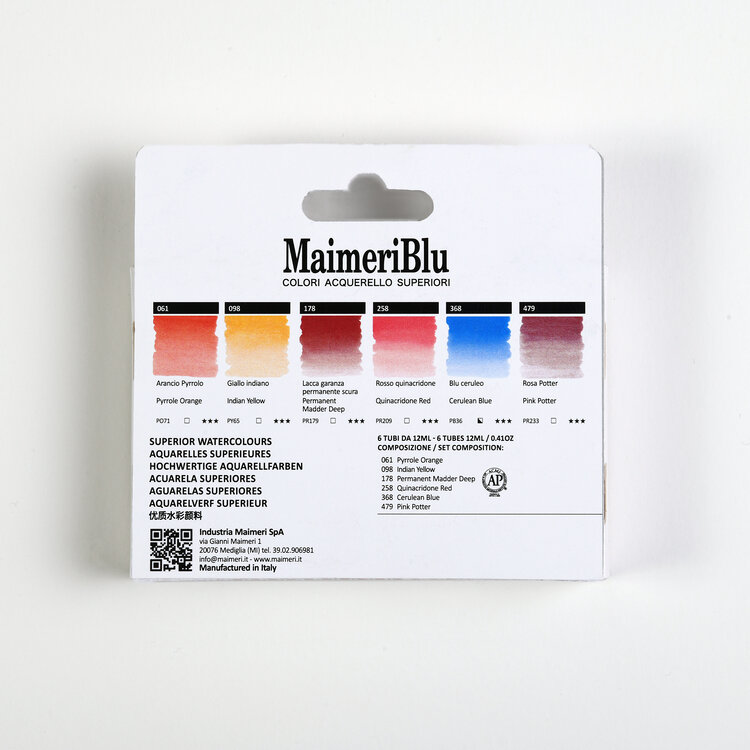 Maimeri Blu Venice aquarelverf 6x 12ml