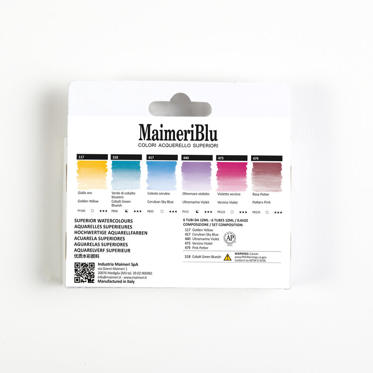 Maimeri Blu Provence aquarelverf 6x 12ml