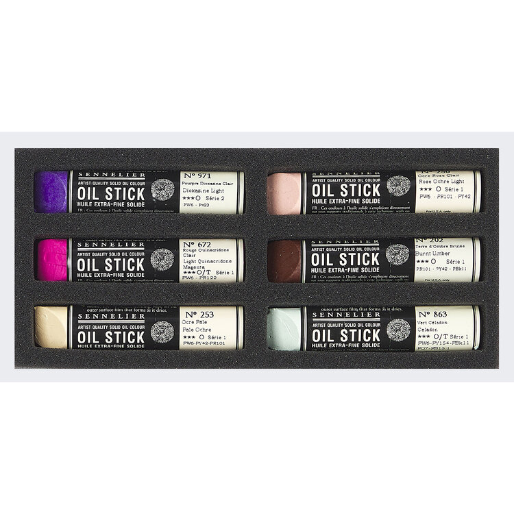 Sennelier oilsticks (6 st.) light tones portrait