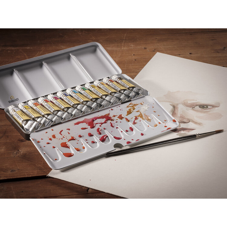 Rembrandt aquarelverf (portrait selection) 12x 10ml in blik