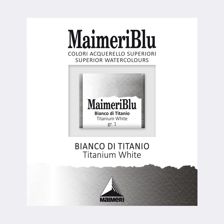 Maimeri Blu 018 aquarelverf napje - titanium white