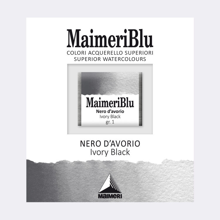 Maimeri Blu 535 aquarelverf napje - ivory black