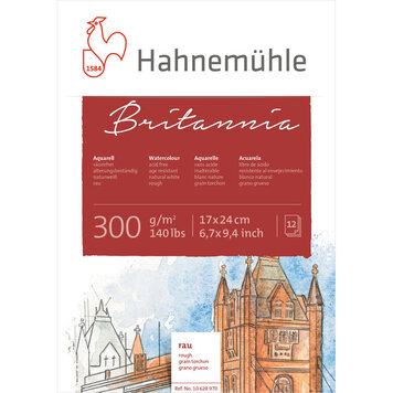 Hahnemühle Britannia aquarelpapier blok (rough)