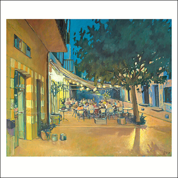 Art Revisited kunstkaart Jasper van Deutekom - een warme avond