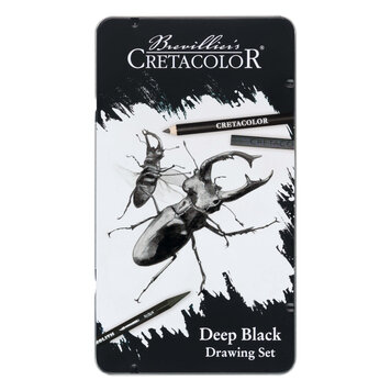 CretaColor deep black drawing set (12-delig)