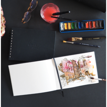 Rhodia aquarel album HP spiraal gebonden