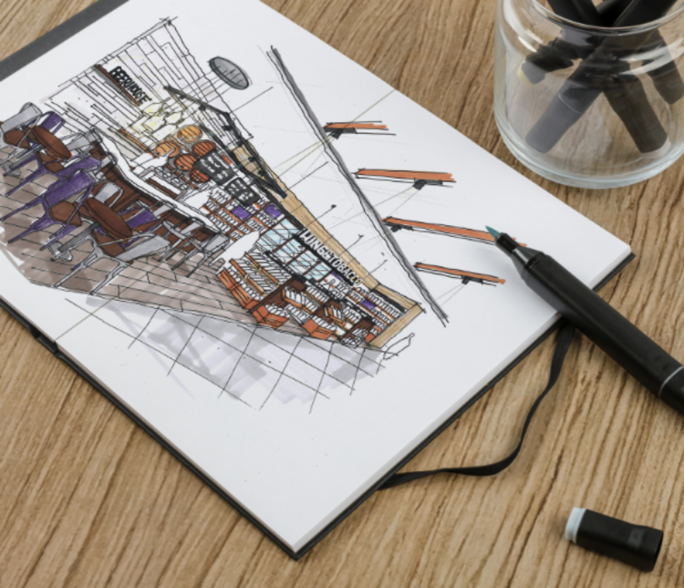 Clairefontaine Layout schetsboek (alcohol markers)