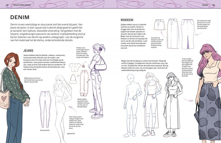 Librero manga fashion leren tekenen - Dalia Sharawna