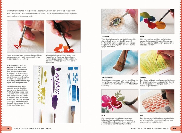 Librero boek, eenvoudig leren aquarelleren - Kirstin van Leuven