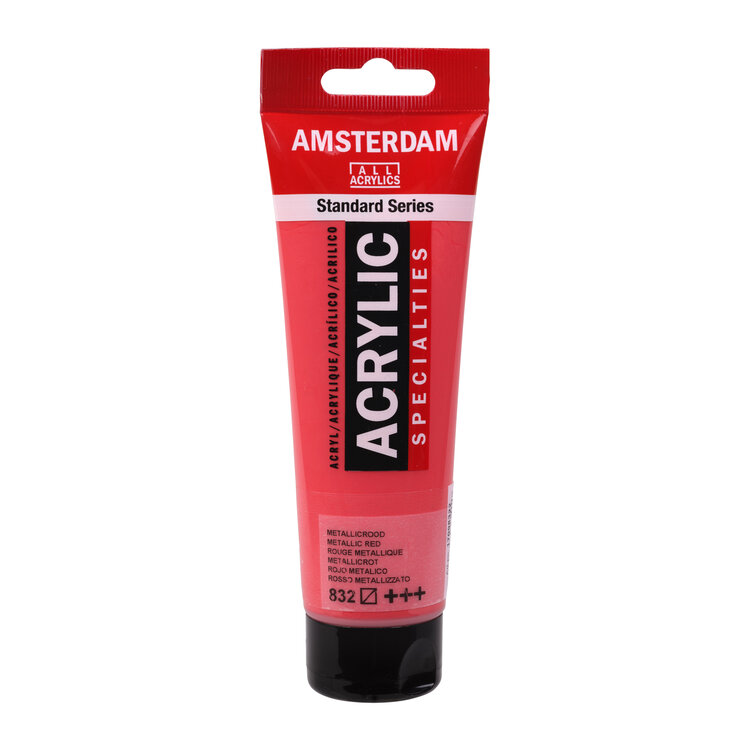 Amsterdam 832 acrylverf 120ml metallic rood