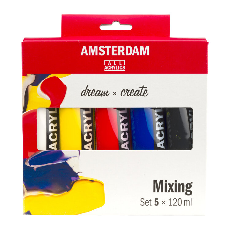 Amsterdam mixing set acrylverf 5x 120ml