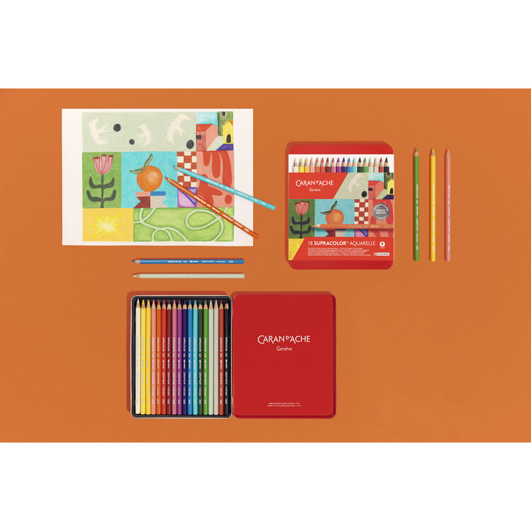 Caran d'Ache Supracolor aquarelpotloden (18) Special edition