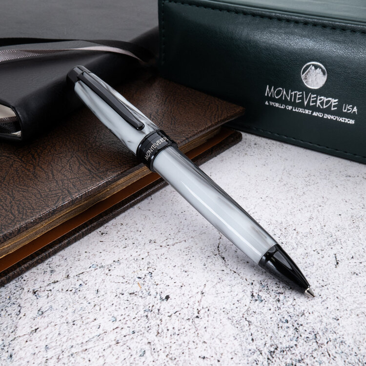 Monteverde Prima Swirl - balpen grijs