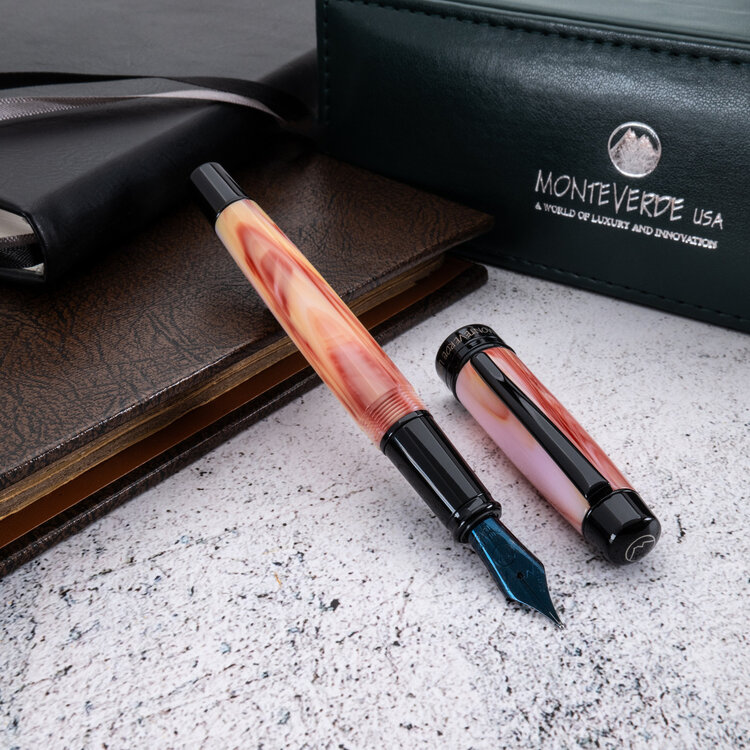 Monteverde Prima Swirl - vulpen (M) rood