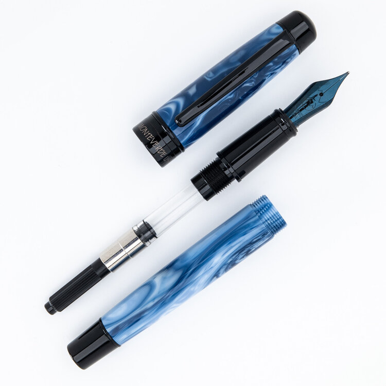 Monteverde Prima Swirl - vulpen (M) blauw