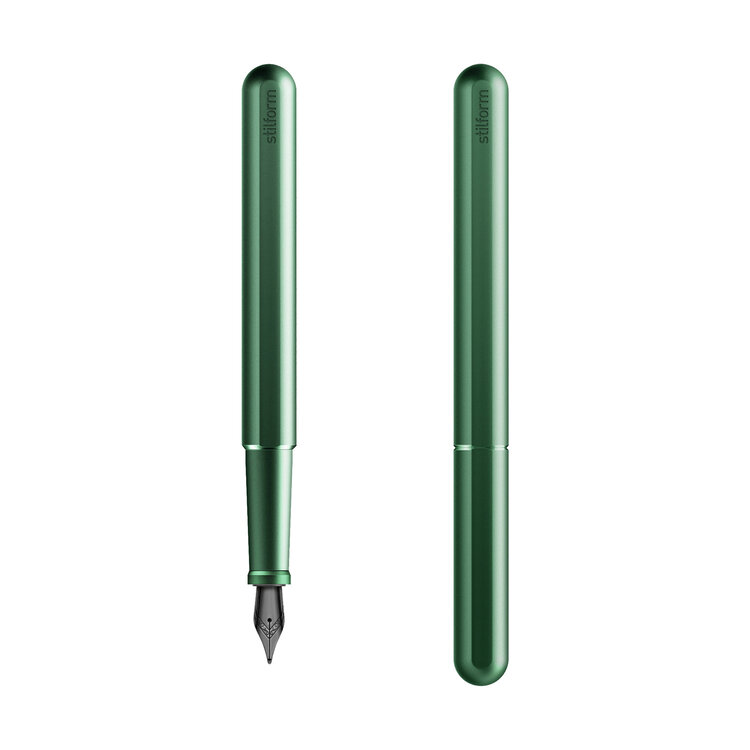 Stilform vulpen Aurora green (aluminium) (M - zwarte nib)