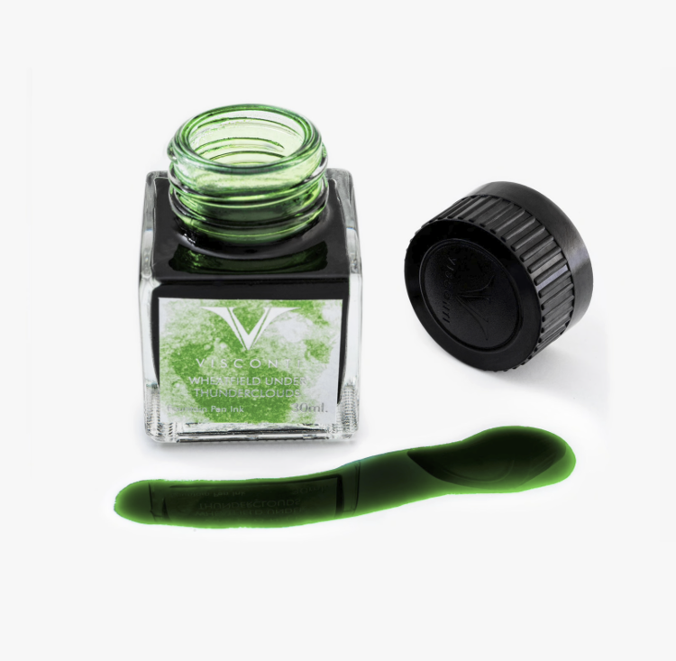 Visconti van Gogh vulpen inkt - wheatfield under thunderclouds 30ml - green