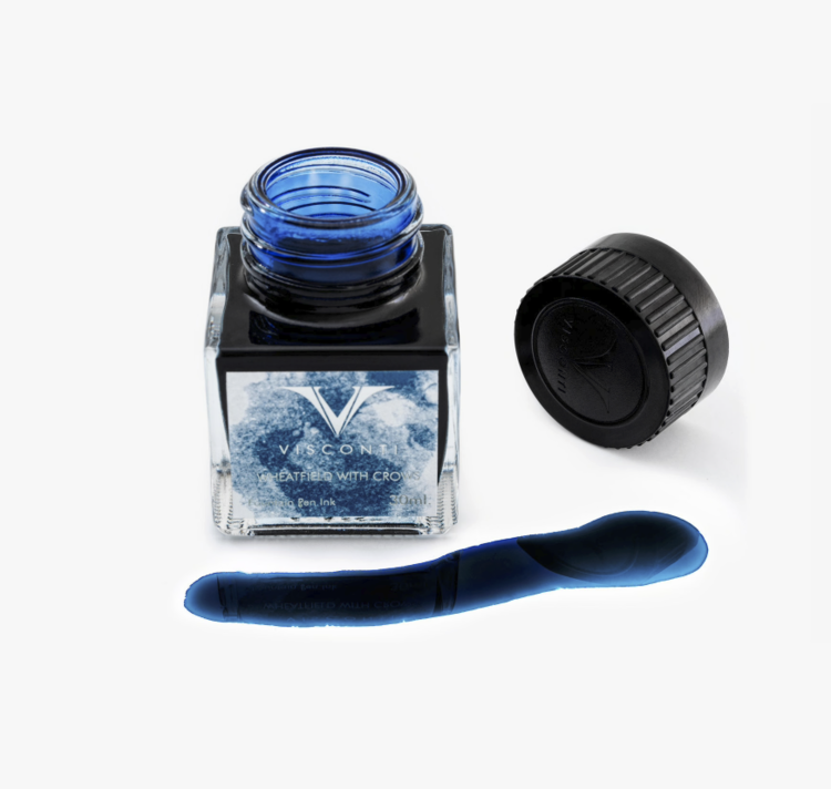 Visconti van Gogh vulpen inkt - wheatfield with crows 30ml - petrol