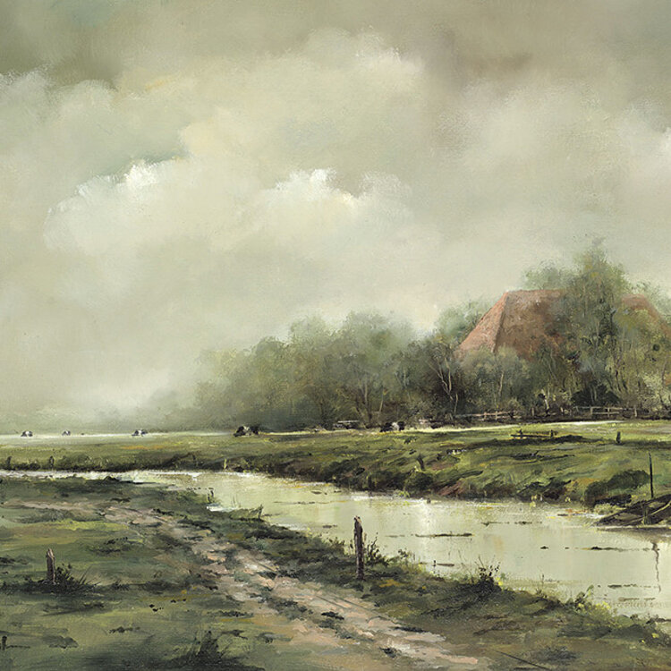 Art Revisited Out in the fields - mapje met 8 kaarten van Jan Kooistra