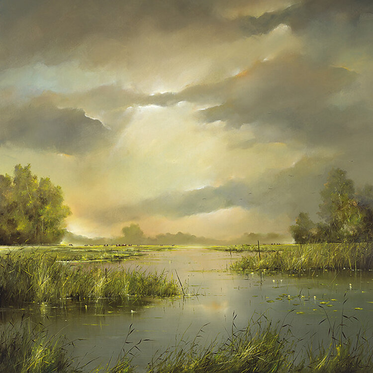 Art Revisited Out in the fields - mapje met 8 kaarten van Jan Kooistra