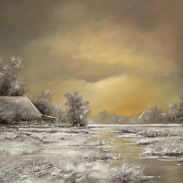 Art Revisited Out in the fields - mapje met 8 kaarten van Jan Kooistra