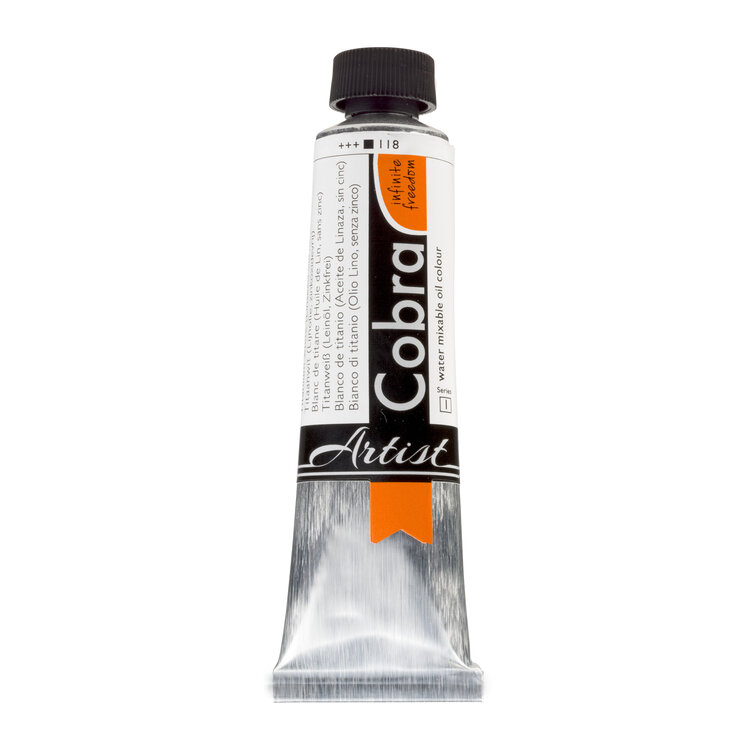 Cobra Artist 118 titanium white (linseed) - olieverf 40ml